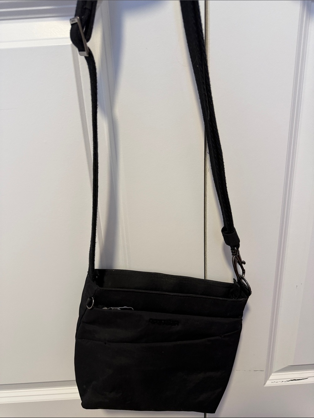 Travelon Black Compact Crossbody Bag with Adjustable Strap